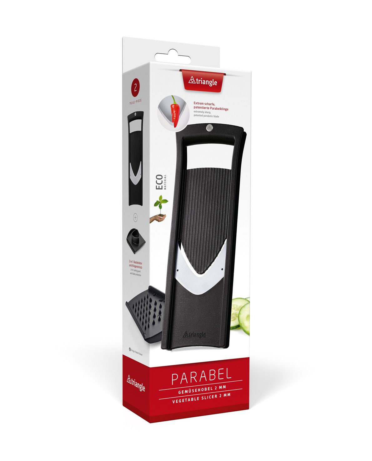 Triangle Vegetable Slicer 2 mm with Holder